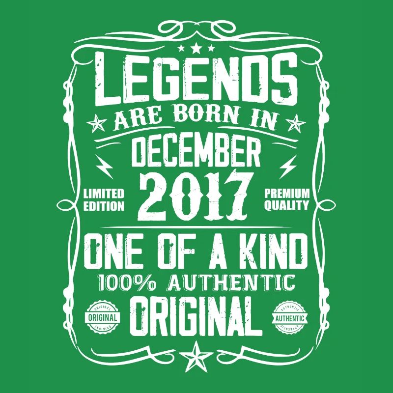 Born in December 2017 Birthday Gift 2017