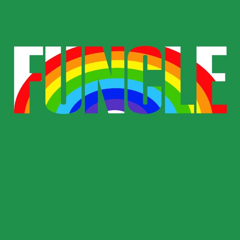 Cool Funcle Rainbow Uncle Gift