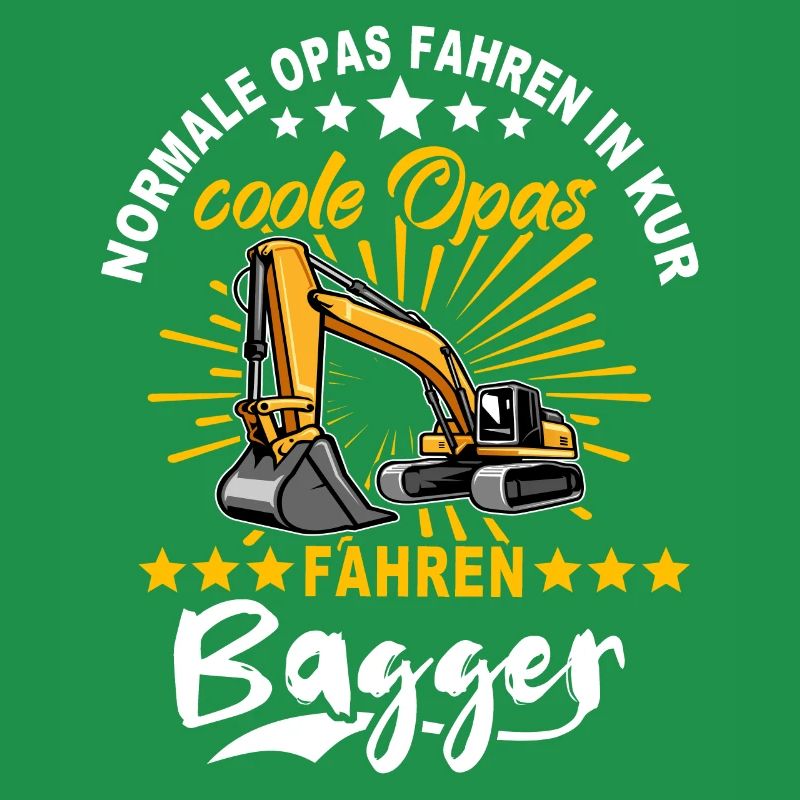 Baggerfahrer Opa Baggerführer