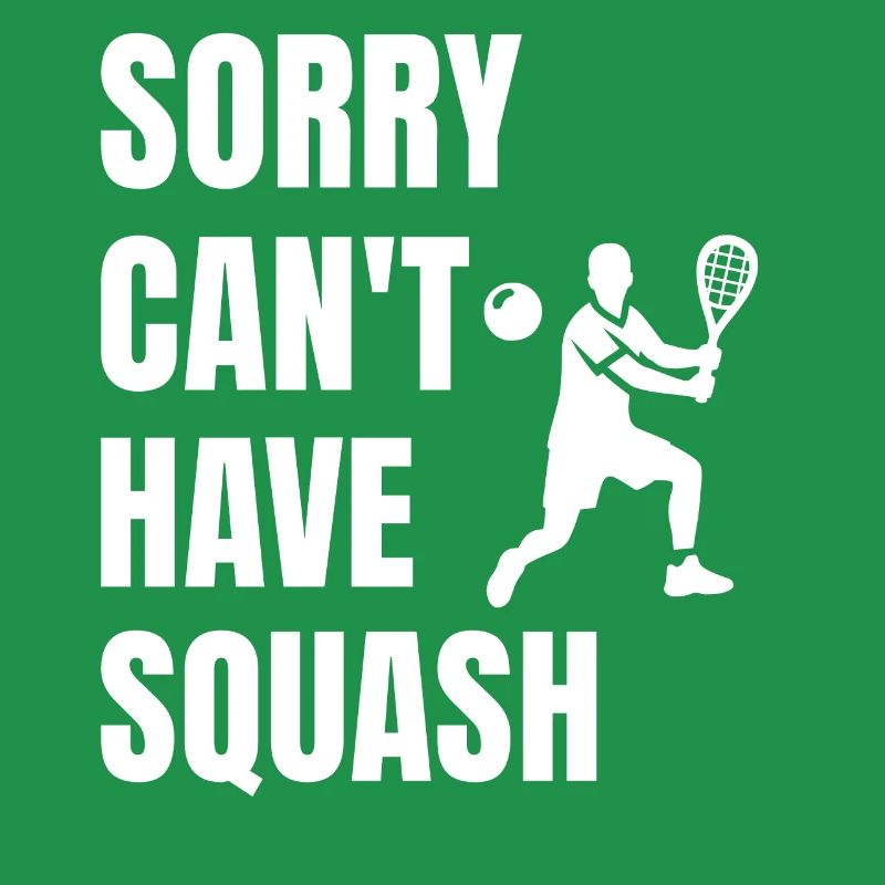 Lustiger Squash Spruch