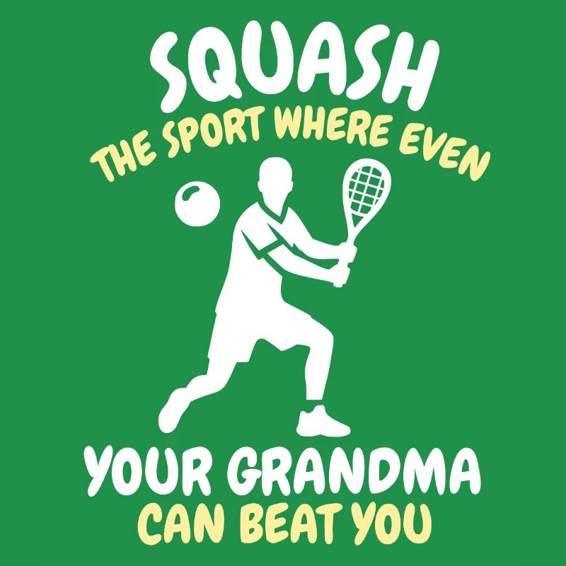 Lustiger Squash Spruch