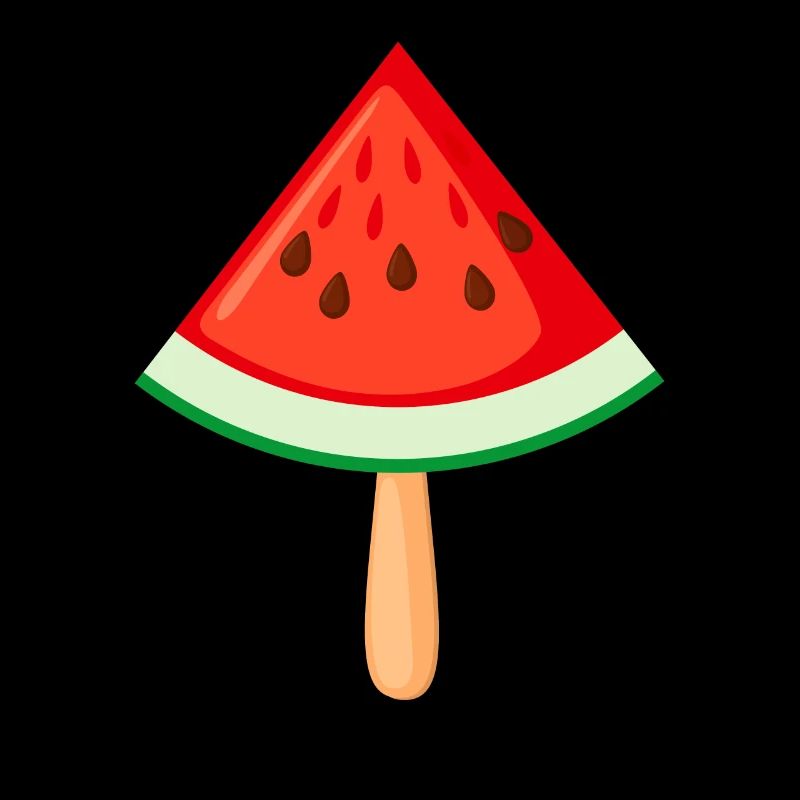 Une crème glacée à la pastèque aux fruits et à la pastèque