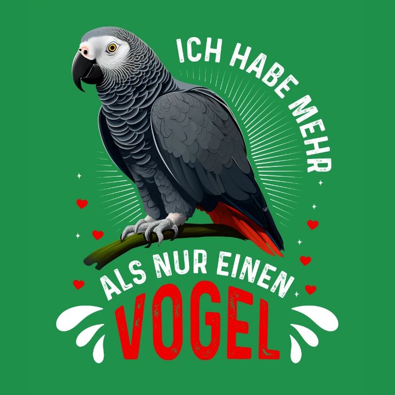 Grau Papagei Bei mir piept´s African Grey