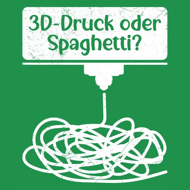 3D-Druck oder Spaghetti 3D Drucken Fail