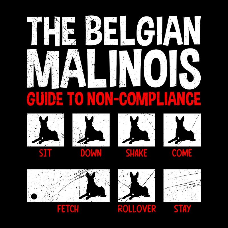 BELGIAN MALINOIS GUIDE TO NON-COMPLIANCE Funny