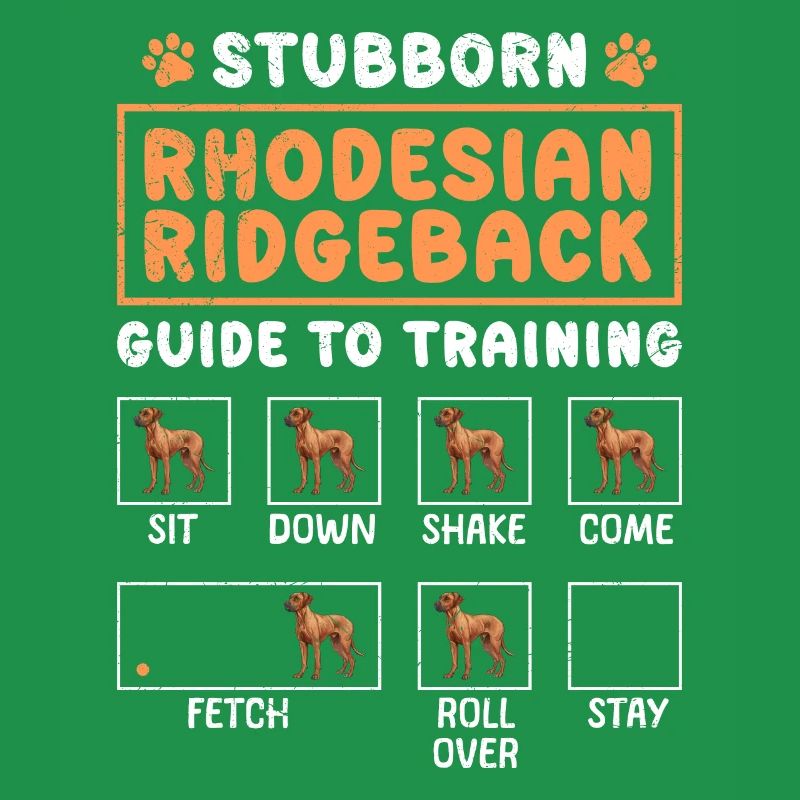 RHODESIAN RIDGEBACK TRAINING GUIDE Lustiges