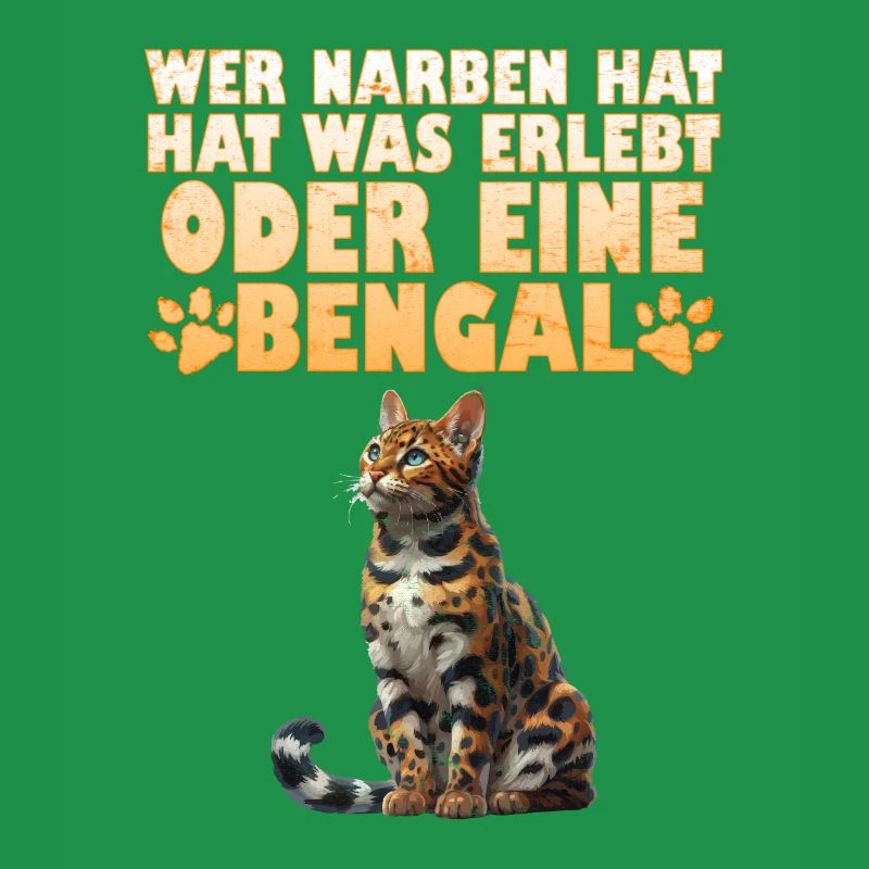 Bengalkatze WER NARBEN HAT HAT WAS ERLEBT ODER