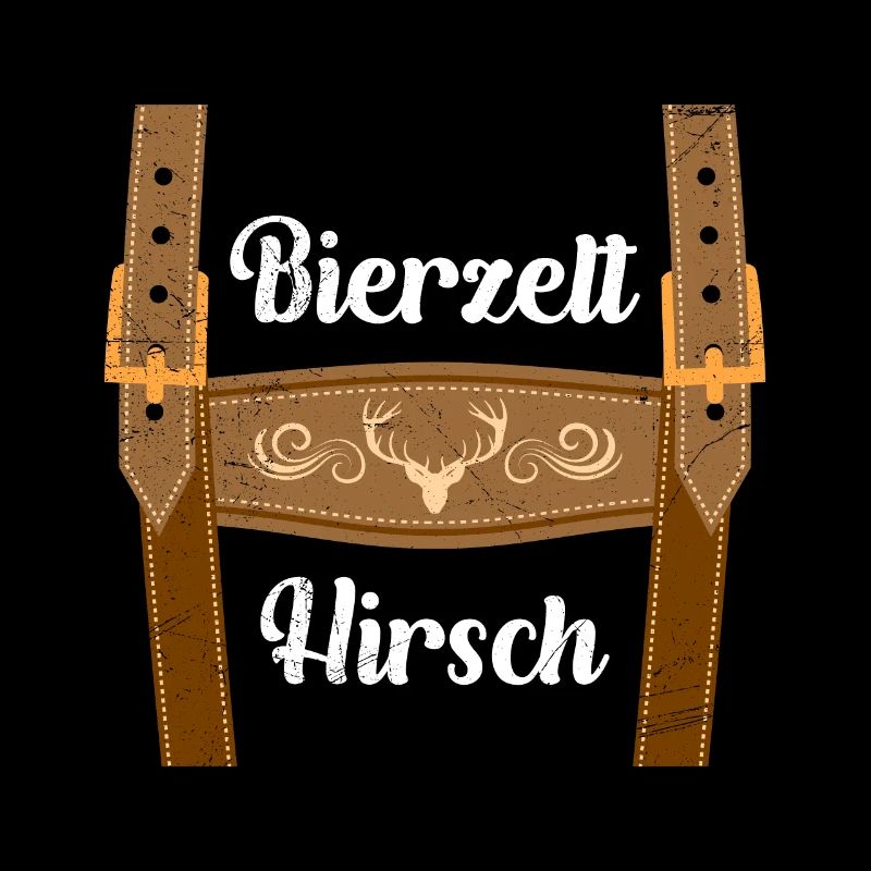 Bierzelt Hirsch mit Lederhosen Bayern