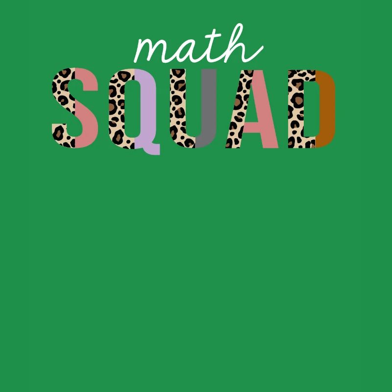 Math Squad Leopard Print Drôle cadeau