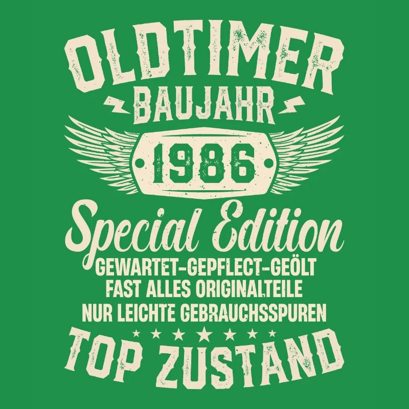 1986er Oldtimer Geburtstagsgeschenk