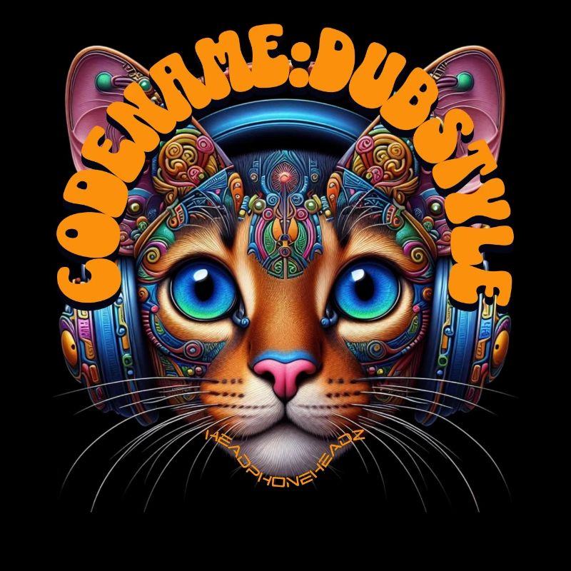 CODENAME:DUBSTYLE - Abyssinian Cat with Headphones