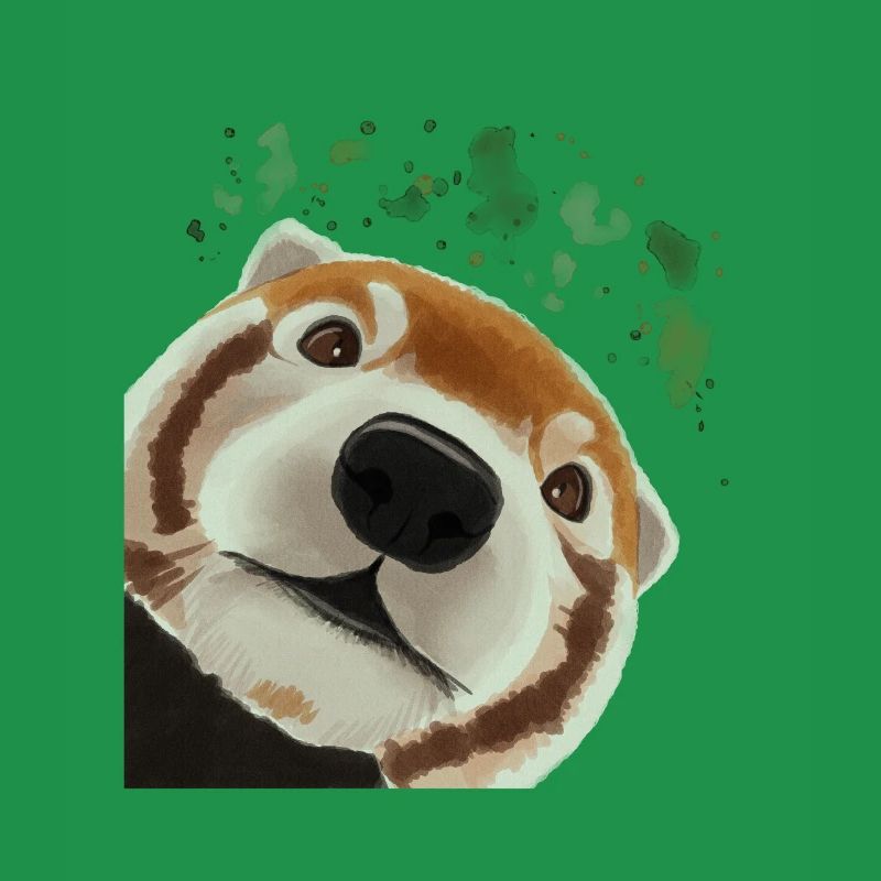 Neugieriger Roter Panda