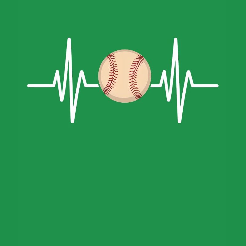 Conception de battement de cœur de baseball