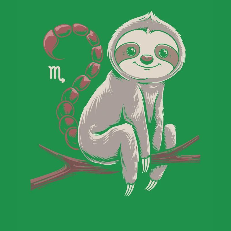 Cozy Scorpio Sloth for