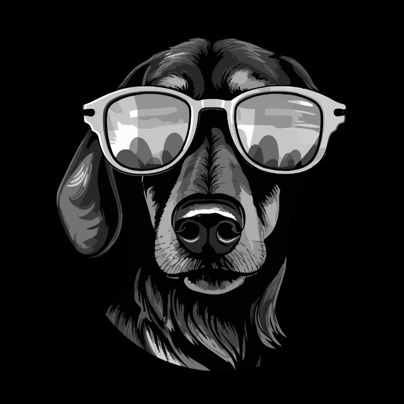 Tête de chien teckel Teckel