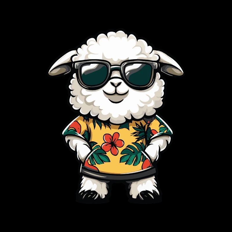Schaf Comic Lustig Sommer