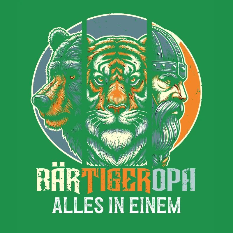 BärtigerOpa Bär Tiger Opa Geschenk Bart Bartträger
