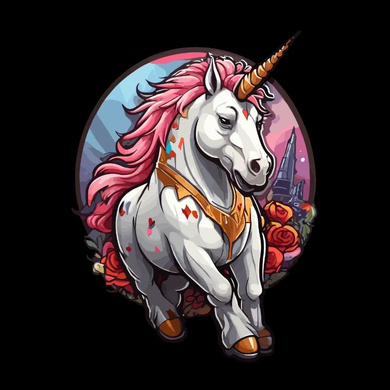 Einhorn mit pinker Mähne