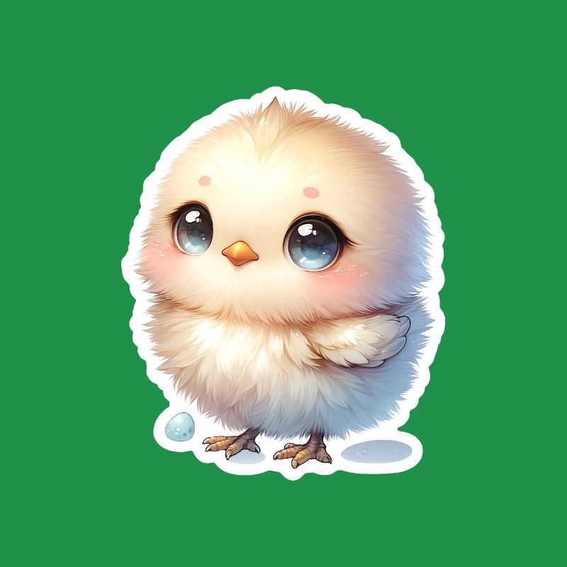 A Sweet Easter Chick With Blue Eyes