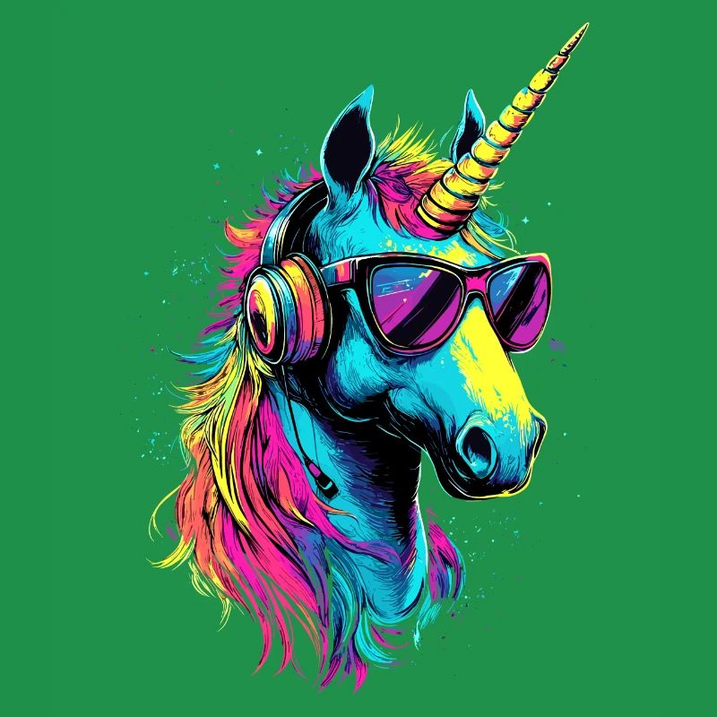 Einhorn Bunt Regenbogen Pferde Reiten Einhörner
