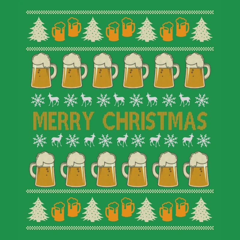 Pull de Noël laid bière alcool cadeau