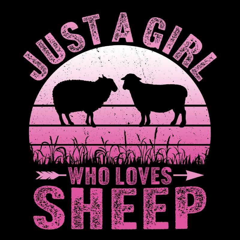 Nur ein Mädchen, das Schafe liebt