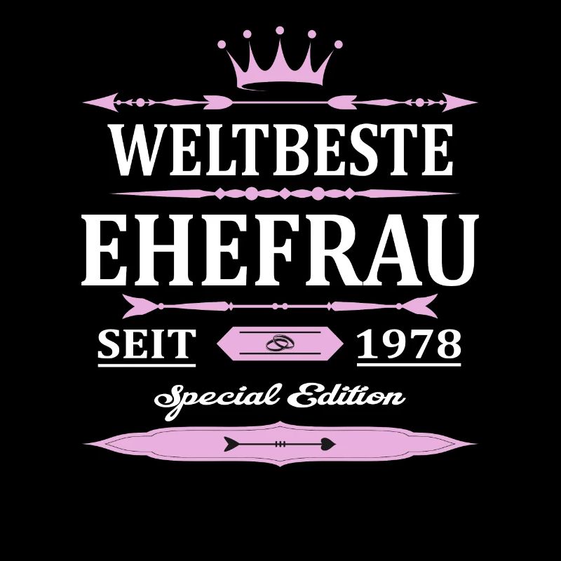 Weltbeste Ehefrau Seit 1978 Vintage Hochzeitstag