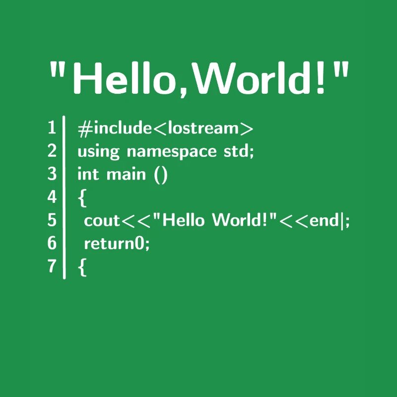 Hello Welt Programm - Programmierer T-Shirt