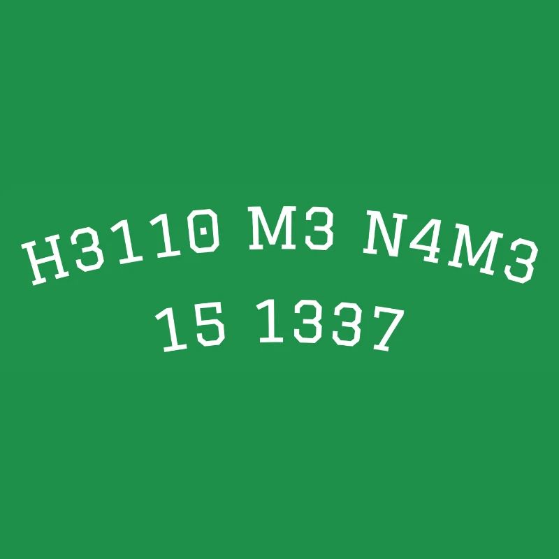 leetspeak leet mon nom est hello code gamer 1337