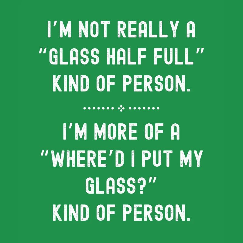 Glas halb voll oder leer