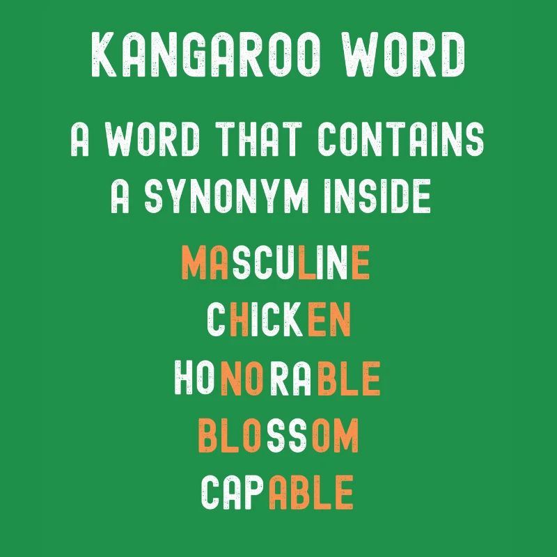 Kangaroo words synonym grammar