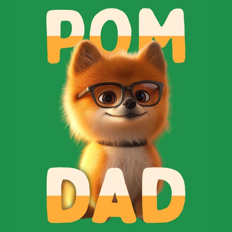 Pom Dad Zwergspitz Daddy Spitz Papa Vatertag Pom