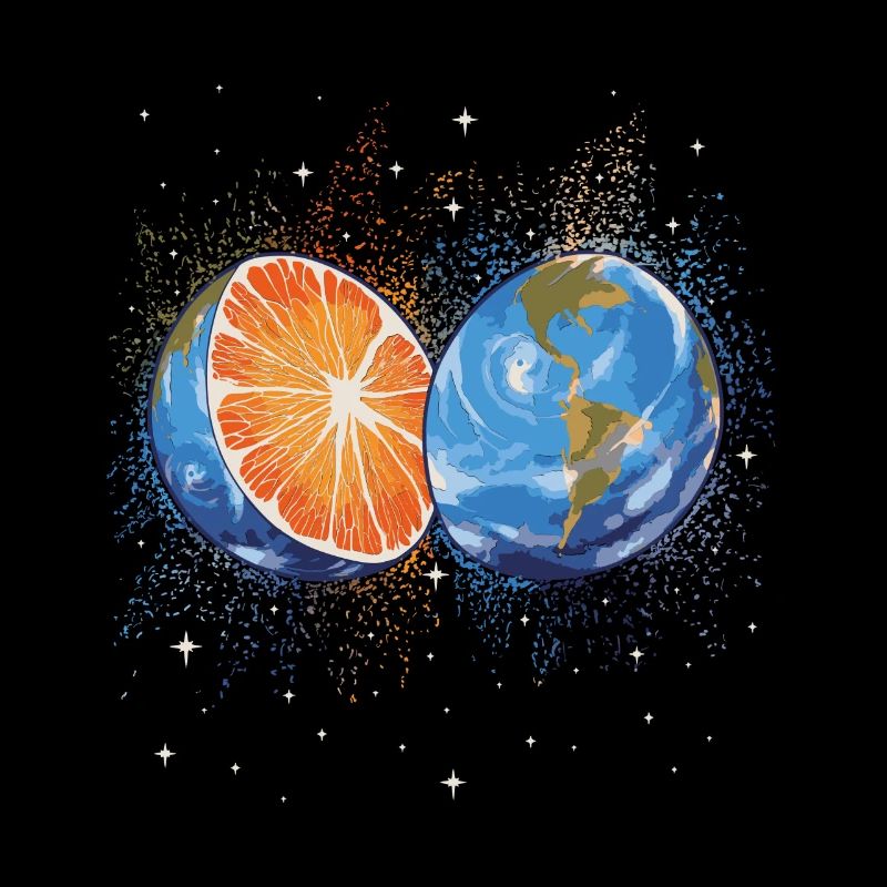 Summer Splashing Orange Earth