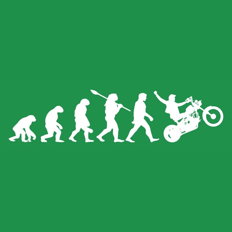 Motorrad Biker Evolution Motorradfahrer