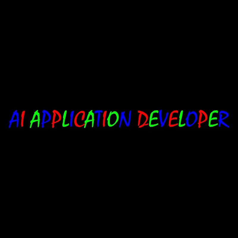 AI Application Developer – Bunte Typografie