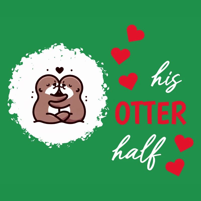 Otter half liebe geschenk