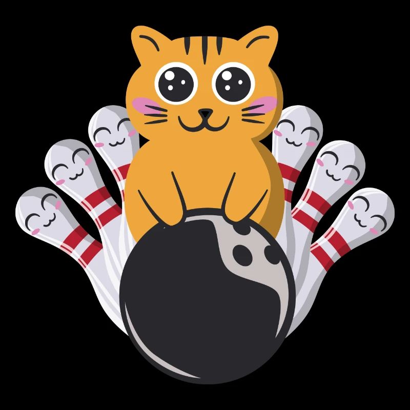 Bowling Katze Kawaii