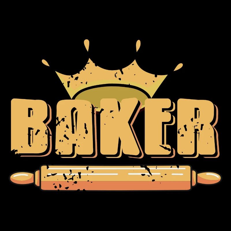Retro Vintage BAKER Queen Cool Baking Designs
