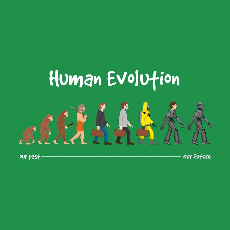 Evolution eine robotische Zukunft Dunkel