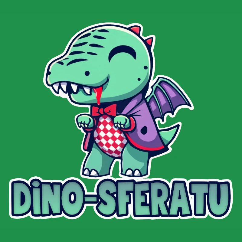 Drawing Dinosaur Vampire Chibi Humor
