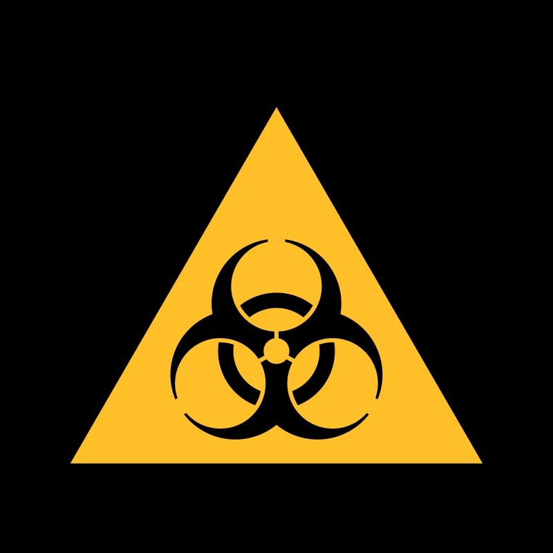 Symbole de danger - Biohazard (2 couleurs)