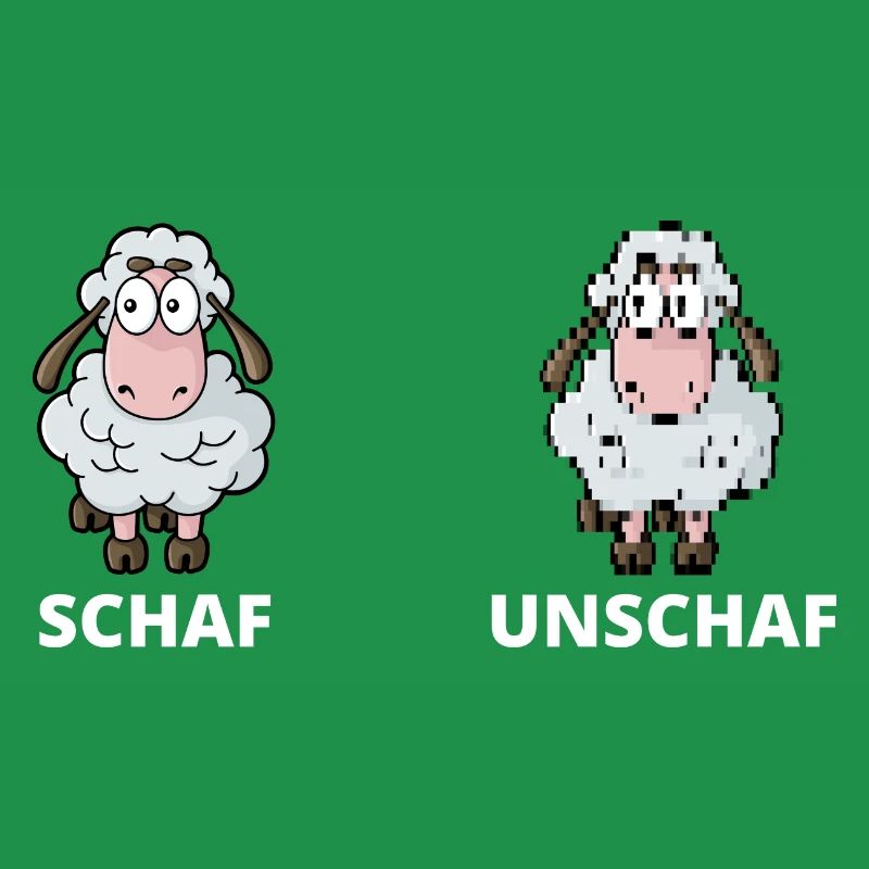 Schäfchen Schaf Unschaf Schafbock Schaffell