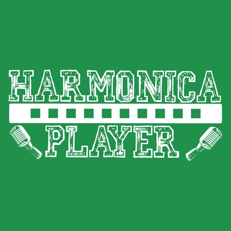 White harmonica player for harmonica player