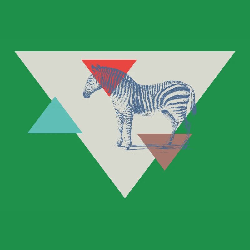 Conception de triangle de zèbre