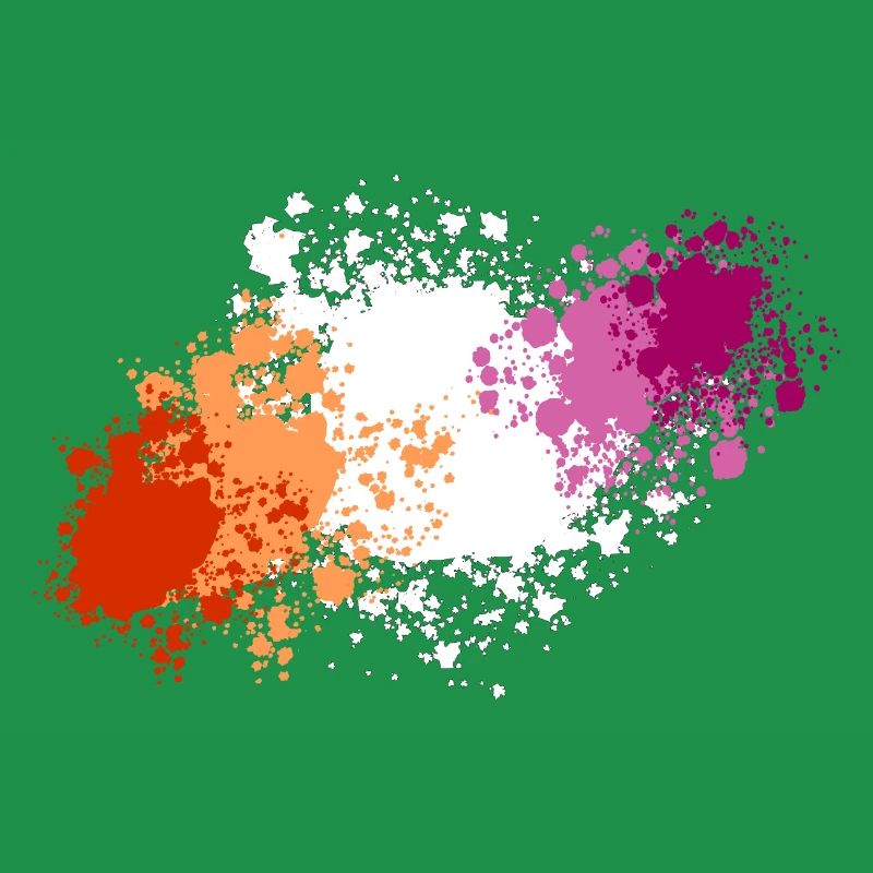 Lesbian pride blobs