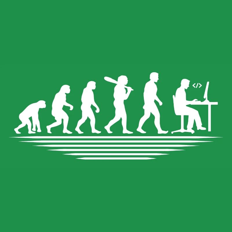 Coffee Coding Evolution Coder Developer Nerd Coffe