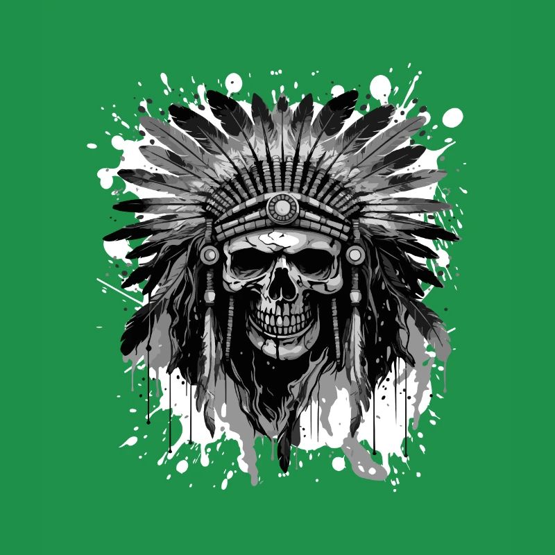 Apache Skull Native American