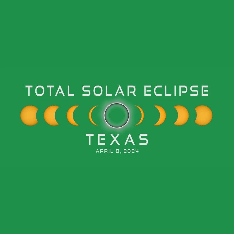 Eclipse de Soleil du Texas 2024 8 avril Souvenir