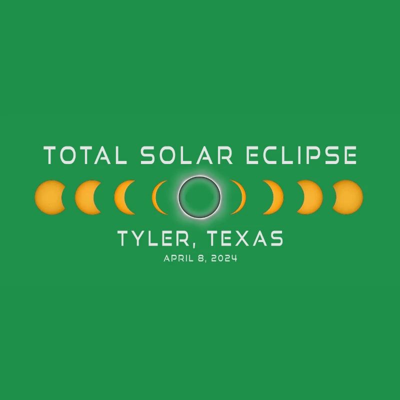 Tyler Texas Solar Eclipse 2024 8 avril Souvenir