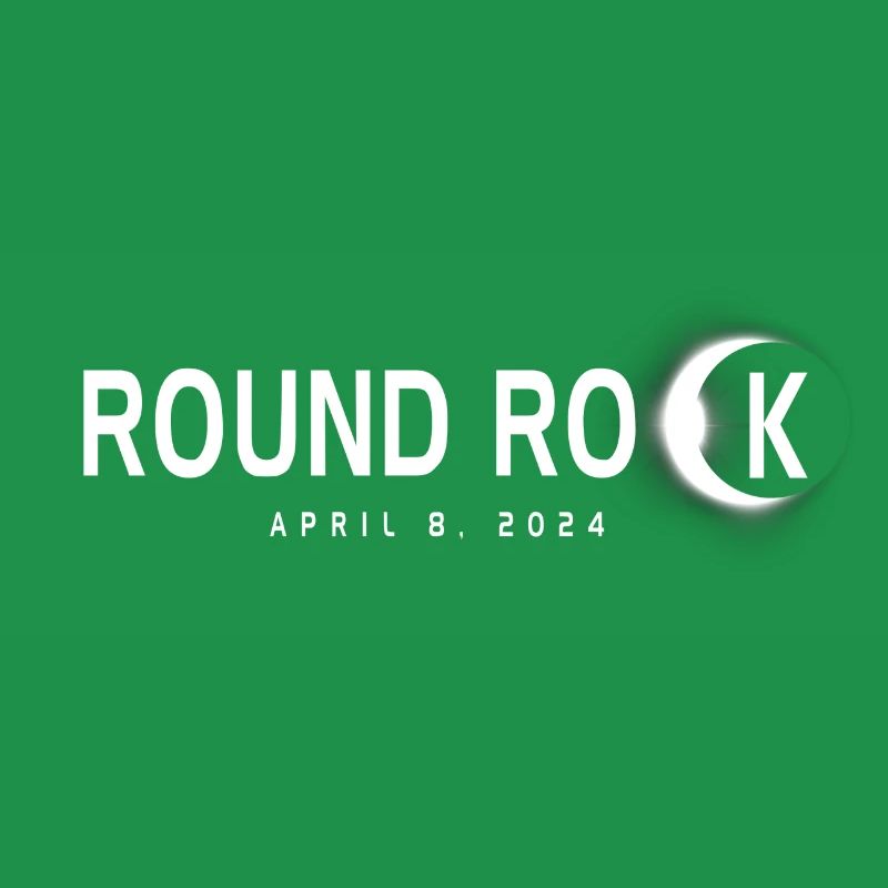 Round Rock Texas Eclipse Souvenir 8 avril 2024